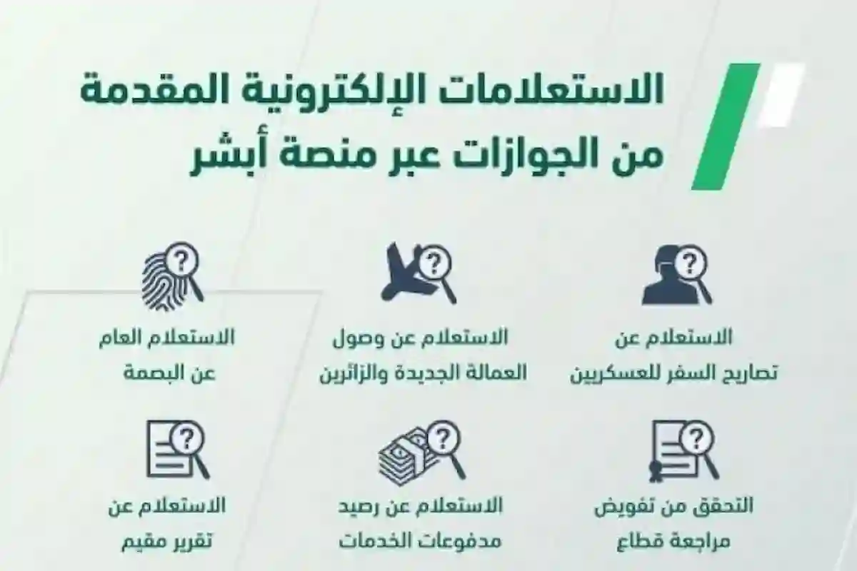 الاستعلام عن العمالة الجديدة