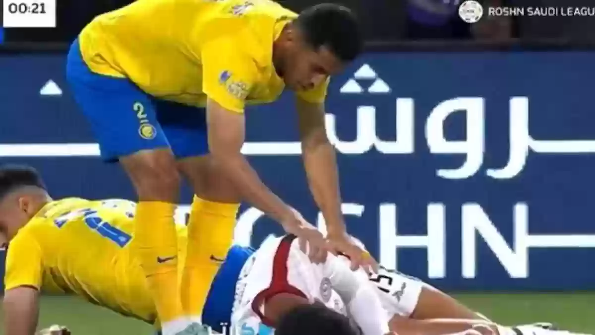 يكشف الاتفاق عن سر الإصابة التي تعرض لها اللاعب في مواجهة النص