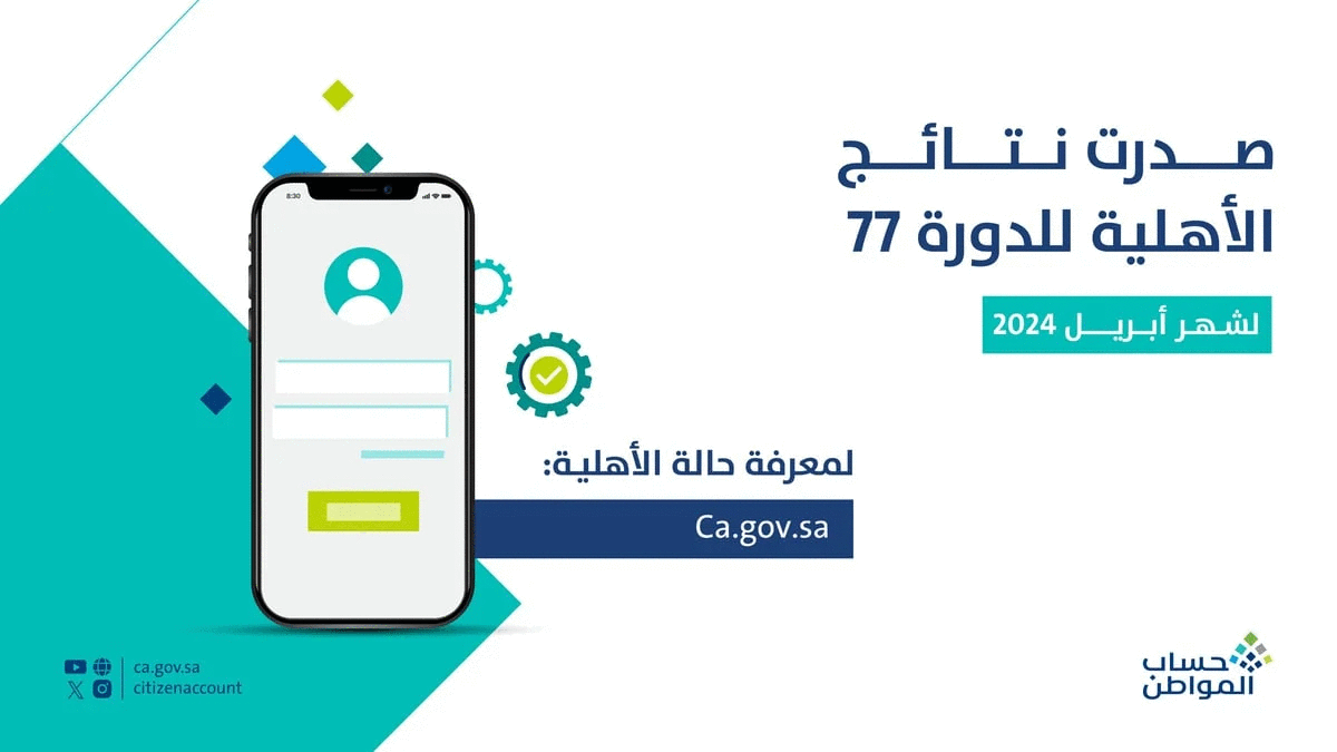 بشرى سارة… تبكير موعد صرف الدفعة 77 لشهر أبريل 2024 لحساب المواطن أسبوع كامل قبل عيد الفطر