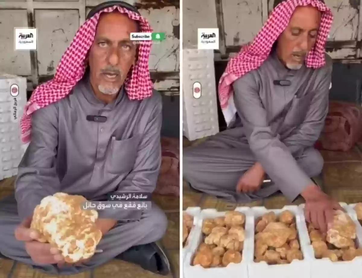 تاجر سعودي يكشف عن الموعد الذي تكثف فيه كمية الفقع في السوق