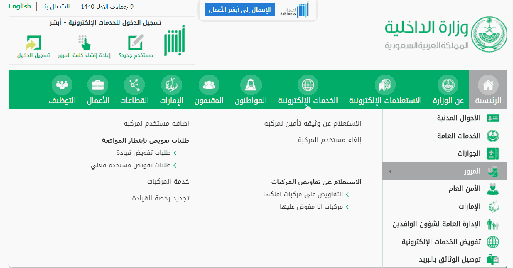 رقم الاستعلام عن المخالفات المرورية